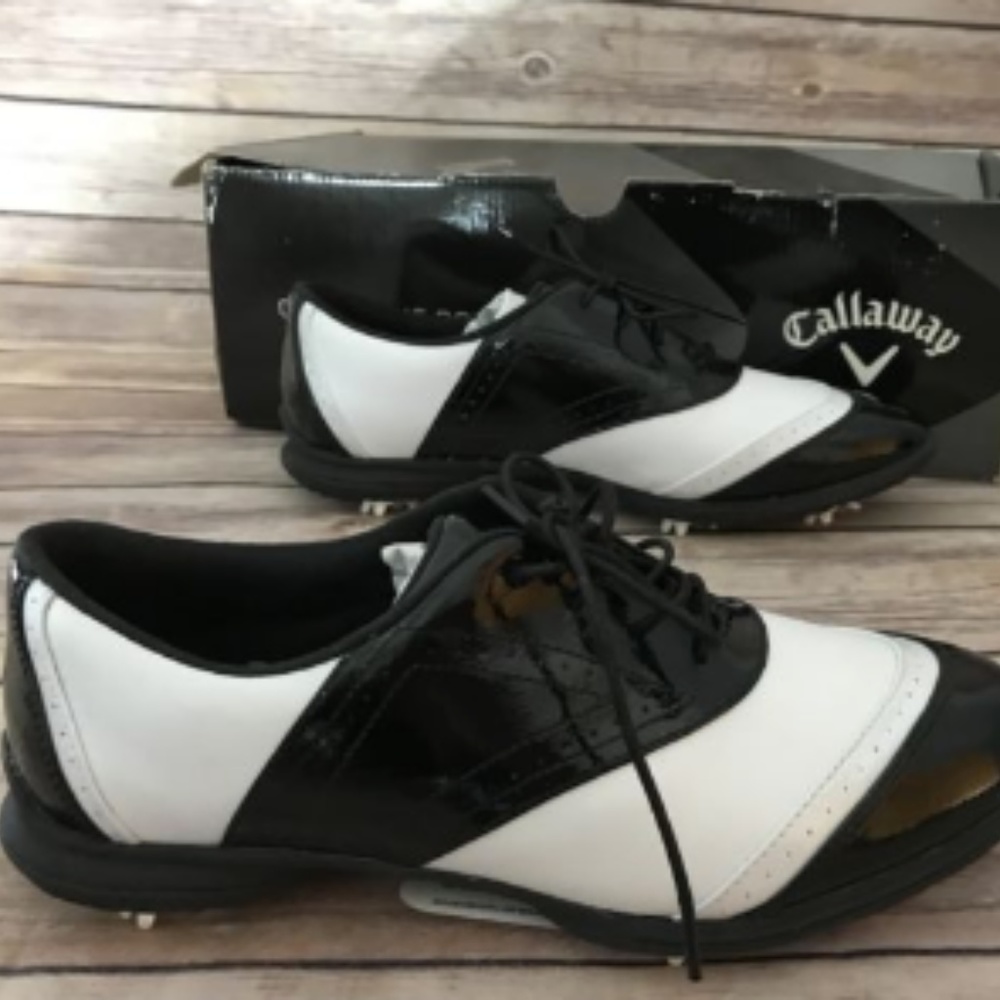 Callaway Jacqui Women's White & Black Patent Golf